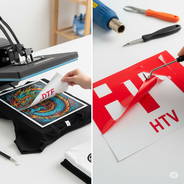 DTF vs HTV: Printing Methods Compared